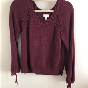 Burgundy lucky brand sweater